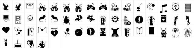 sbding2 Regular font glyphpreview