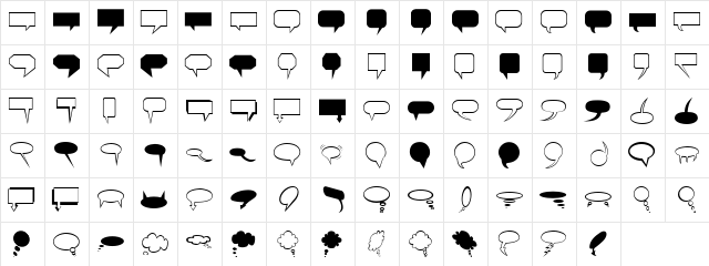 Carr Balloons Regular font glyphpreview