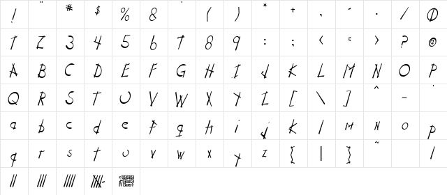 Stix n Stonz Regular font glyphpreview