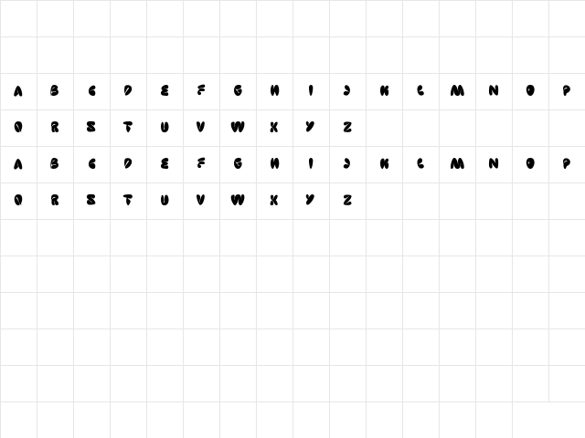 sleeping beauty Regular font glyphpreview