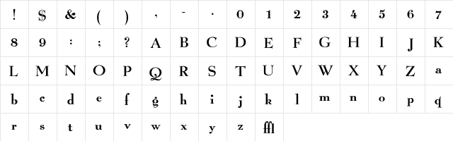 Owltone Regular font glyphpreview