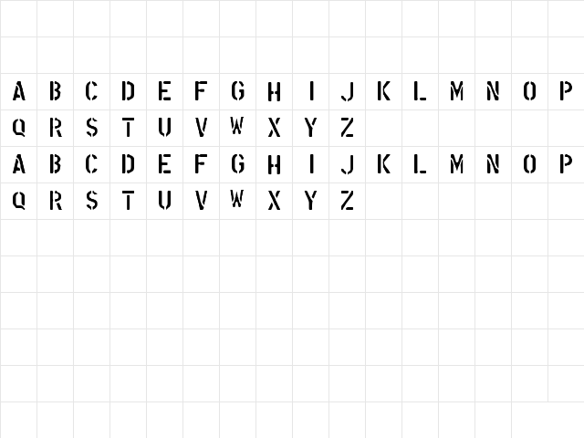 N&D font Regular font glyphpreview