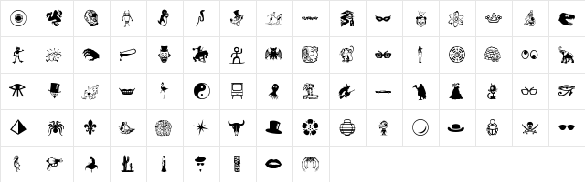 Funway 1 Regular font glyphpreview