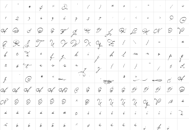 Sudestada Regular font glyphpreview