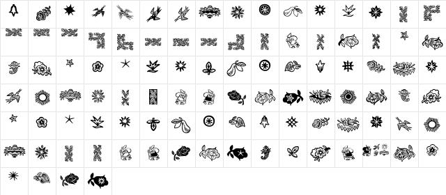 DeutscherSchmuck Regular font glyphpreview