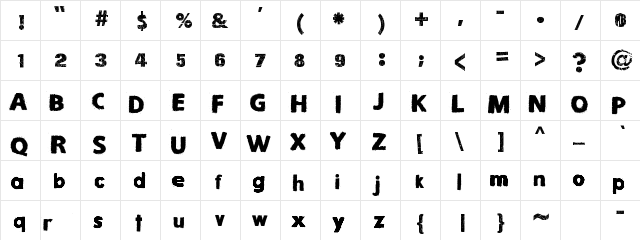 Snow Times Regular font glyphpreview