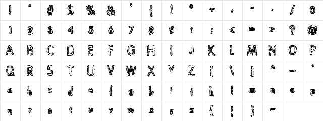 Evil Cow Regular font glyphpreview