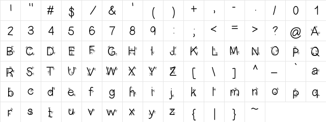 ChristmasLigtness Medium font glyphpreview