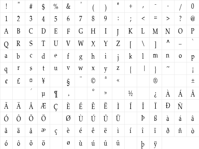 Southbound 7 Regular font glyphpreview