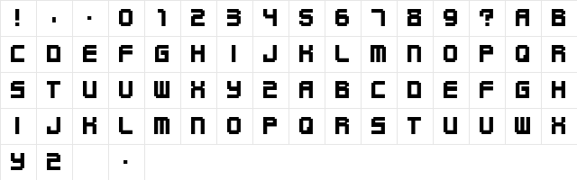 Funky Regular font glyphpreview