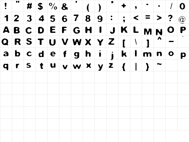 Filthy Habits Regular font glyphpreview