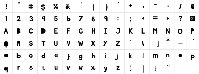 Boston Regular font glyphpreview