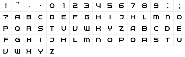 Neighbor Light font glyphpreview