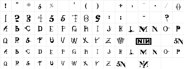 Funny Dude Regular font glyphpreview