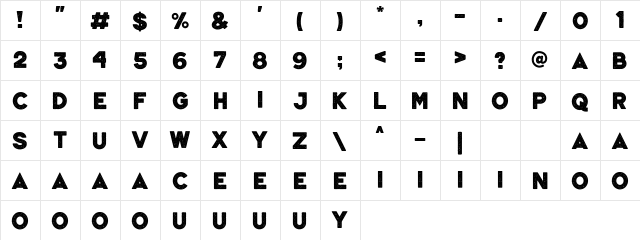 VELTIC Regular font glyphpreview
