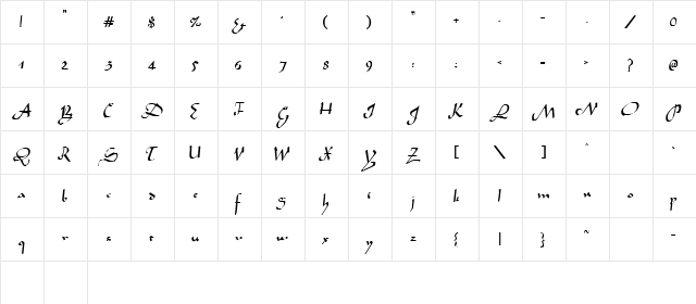 TIDANN Regular font glyphpreview