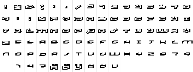 treat Regular font glyphpreview