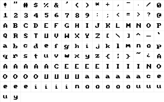 Method Regular font glyphpreview