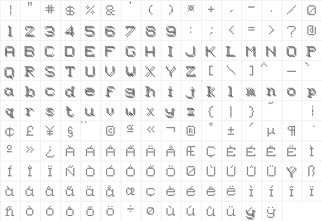 Underworld Odd Regular font glyphpreview