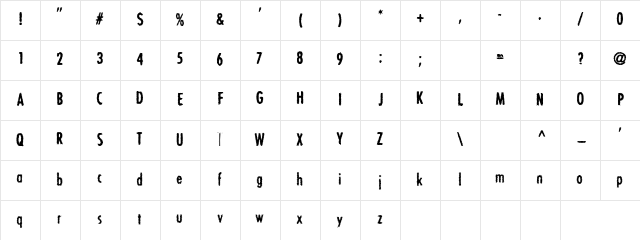 Dots N Box Regular font glyphpreview