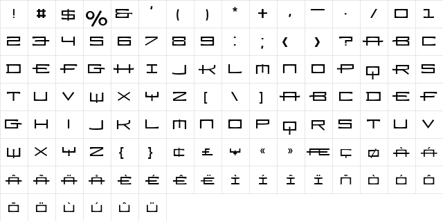 RamizRegularA Regular font glyphpreview