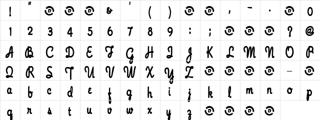 Emmanuel Regular font glyphpreview