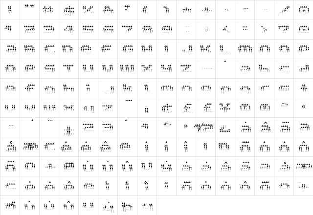 edgarpiramide Regular font glyphpreview