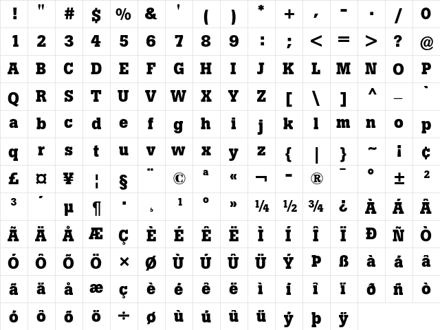 Boton Bold font glyphpreview