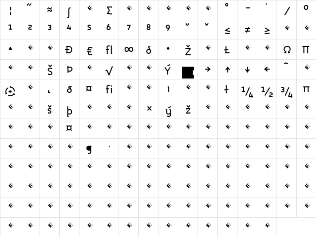 Roice-MediumExpert Regular font glyphpreview