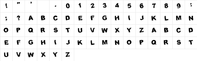Fresnel Normal font glyphpreview