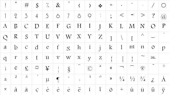 Ah-moharram-light Regular font glyphpreview