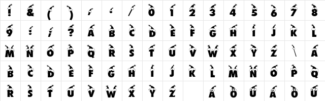 Muetze Regular font glyphpreview