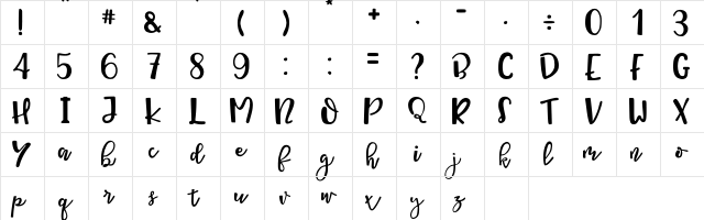 Queen Mataram Regular font glyphpreview