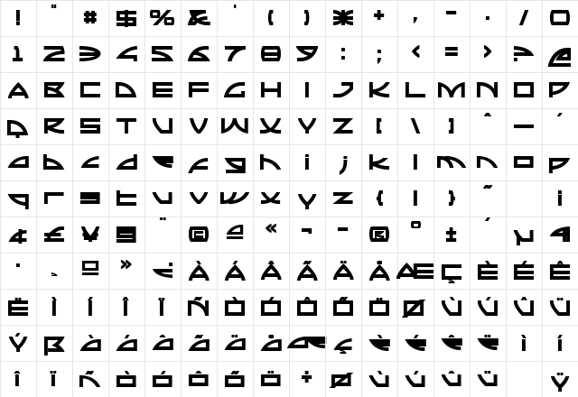 Rapture Bold font glyphpreview