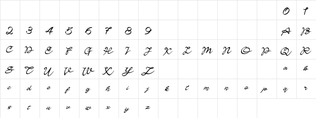 Teatarick Regular font glyphpreview