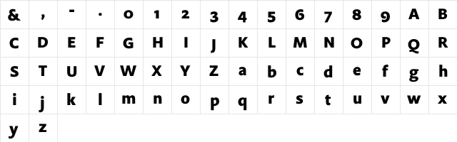 Flex ExtraBold font glyphpreview