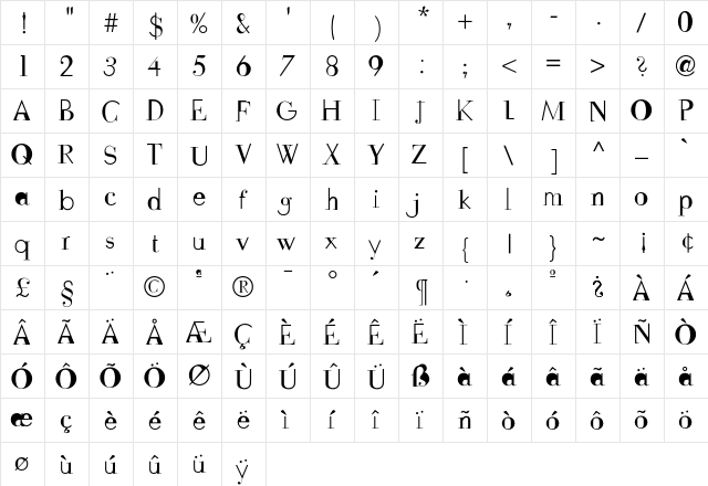 FudoniOne Regular font glyphpreview