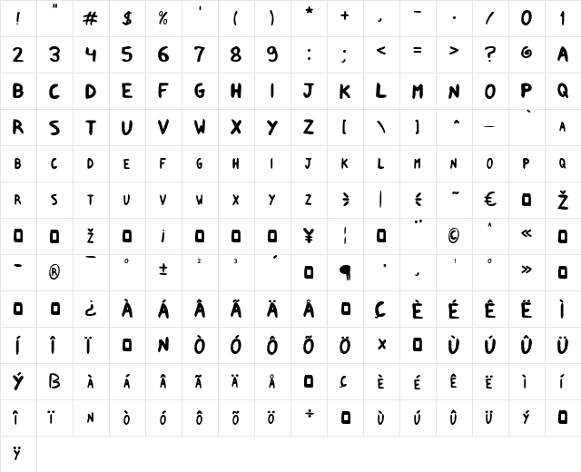 Shark Supah FX Shark Supah FX font glyphpreview