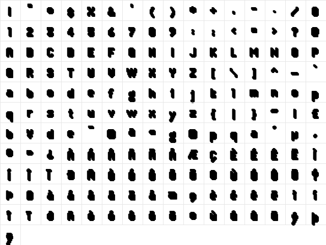 Algol VII Regular font glyphpreview