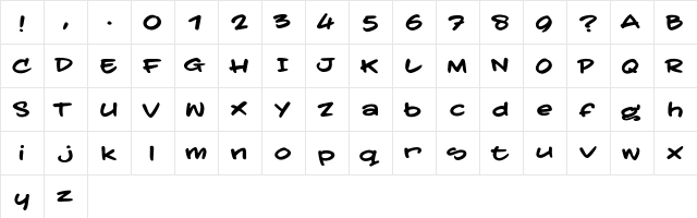 taterTodd TRIAL regular font glyphpreview