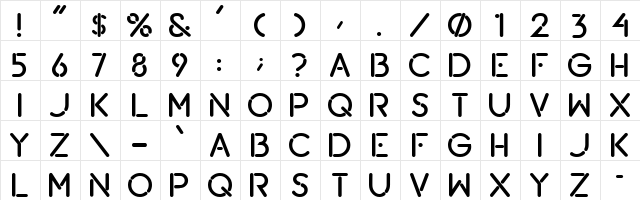 Lou Gramm Regular font glyphpreview