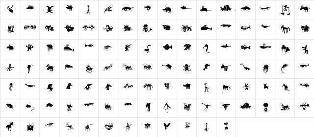 Chamaeleon Medium font glyphpreview