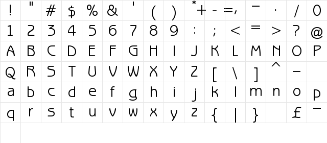 Fun Regular font glyphpreview