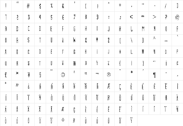 Atlanta Normal font glyphpreview