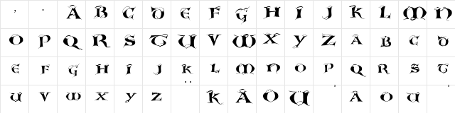 SnowCupsCaps Regular font glyphpreview