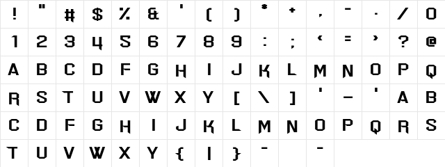 Err Hostess Regular font glyphpreview