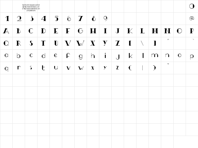 TSF et Compagnie Tryout Regular font glyphpreview
