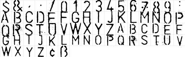 ColdCoffee Regular font glyphpreview