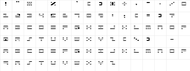 Onverticall Regular font glyphpreview