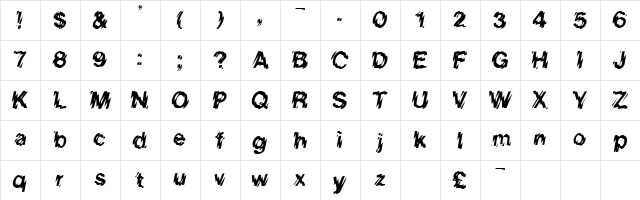 REGINIA Regular font glyphpreview